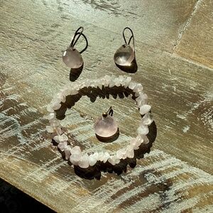 Rose Quartz Jewelry lot